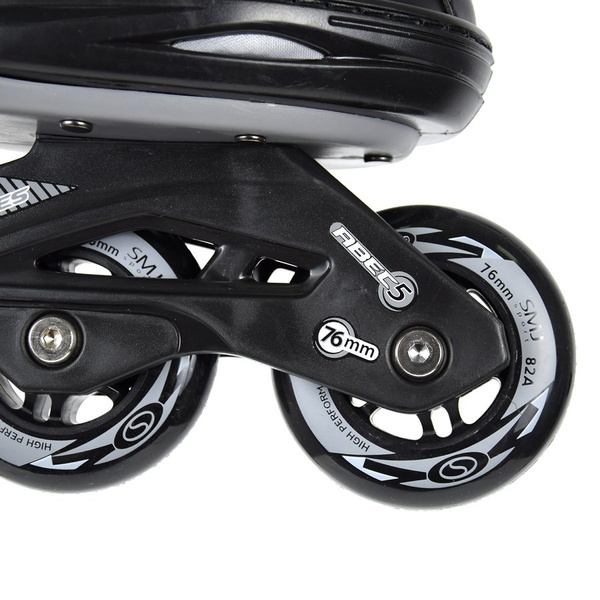 Rolki rekreacyjne SMJ sport PW-150N męskie szare 76 mm ABEC-5