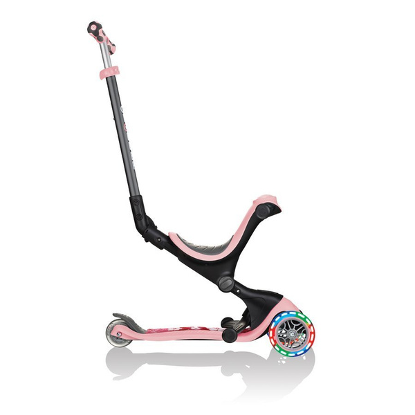 Hulajnoga jeździk rowerek Globber GO-UP Deluxe Fantasy Lights / Pastel Pink - Flowers 647-211