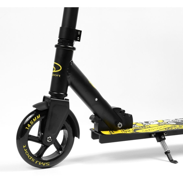 Hulajnoga składana aluminiowa SMJ sport NL-500-145 żółto-czarna