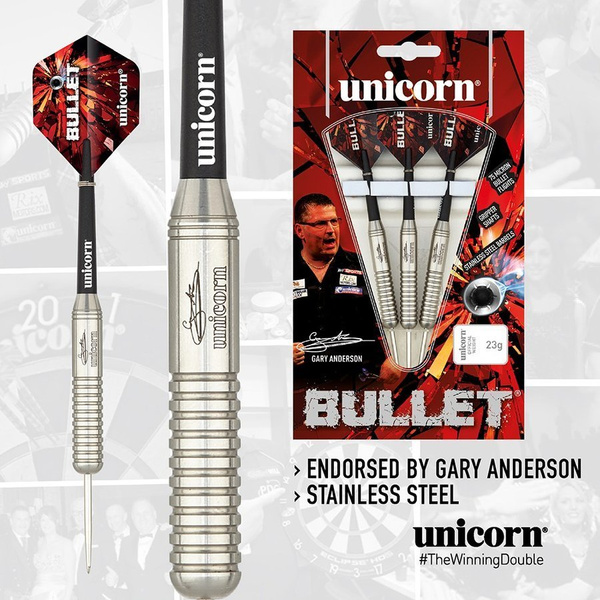 Rzutki steel tip Unicorn BULLET STAINLESS STEEL - Gary Anderson (r2)