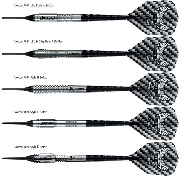 Rzutki Harrows VORTEX 90% Softip