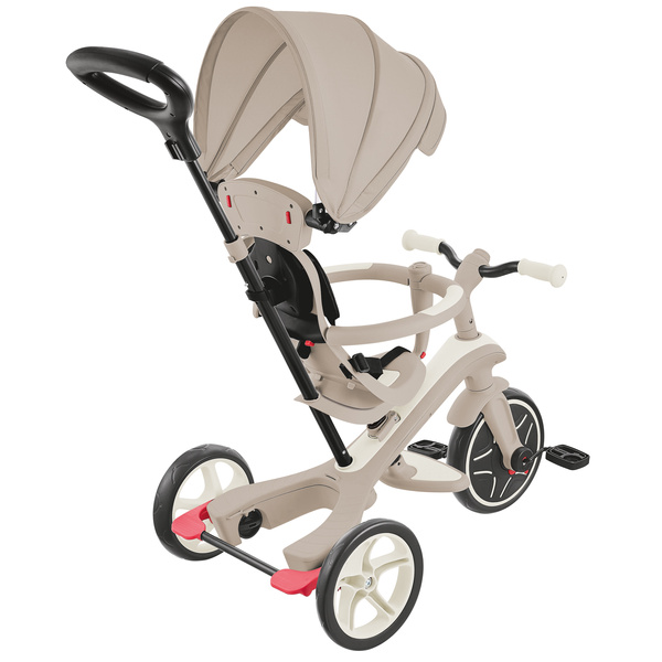 Rowerek 4w1 trójkołowy - biegowy - wózek Globber Explorer Trike 4w1 ECOLOGIC / Coconut 637-566