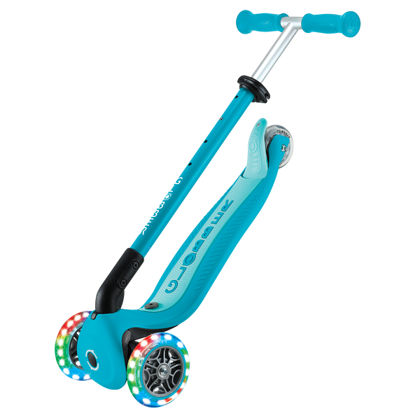 3w1 hulajnoga z siedziskiem jeździk Globber GO-UP Active Lights 360 / Aqua 749-300