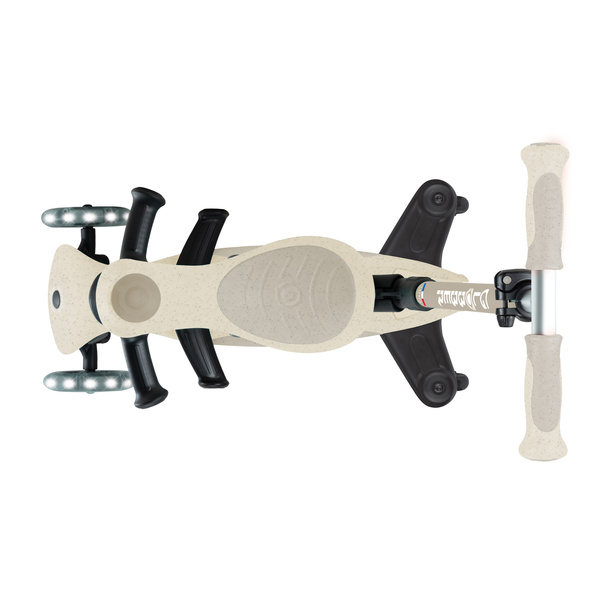 Hulajnoga z siedziskiem jeździk Globber GO-UP Deluxe Lights ECOlogic 360 / Coconut 697-566