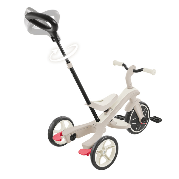 Rowerek 4w1 trójkołowy - biegowy - wózek Globber Explorer Trike 4w1 ECOLOGIC / Coconut 637-566