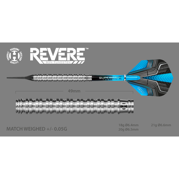 Rzutki Harrows Revere 90% Softip