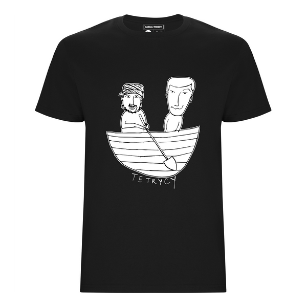 TETRYCY LOGO - t-shirt slim czarny