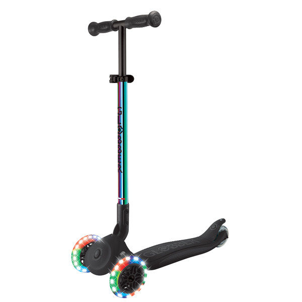 Hulajnoga trójkołowa Globber PRIMO FOLDABLE LIGHTS Neo Chrome (432-401-4)