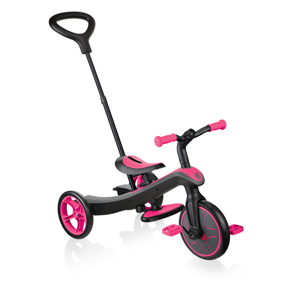 Rowerek 4w1 trójkołowy - biegowy - wózek Globber Explorer Trike / Fuchsia 632-110-3