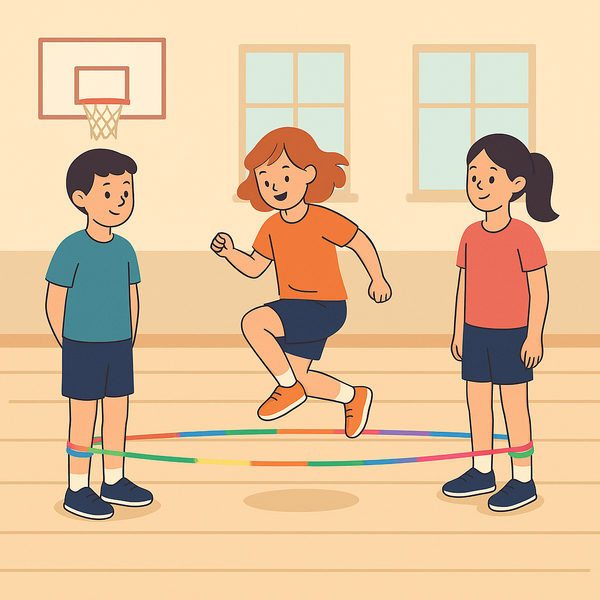 Guma do skakania tęczowa 7m SMJ sport JR-07