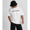 TETRYCY 'BĄDŹ WYROZUMIAŁY. ZAWSZE' - t-shirt oversize biały