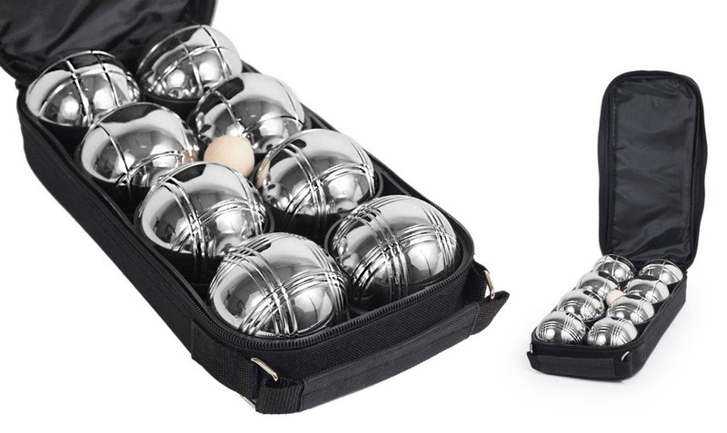 Gra BOULE, BULE, KULE, PETANQUE, BOCCE, 8 KUL + POKROWIEC
