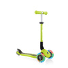 Hulajnoga 3-kołowa Globber Junior Foldable Lights / Lime Green 437-106