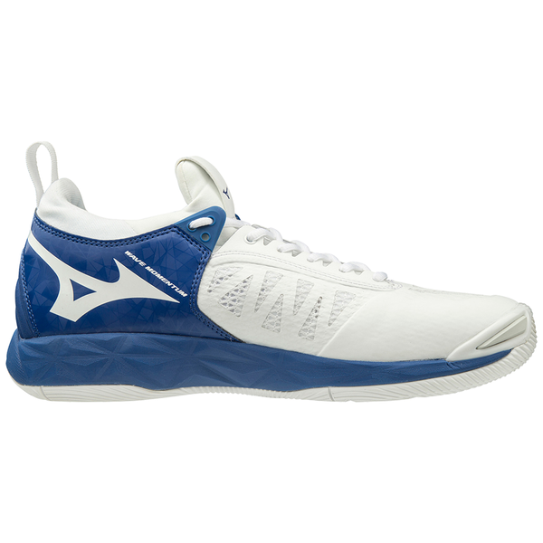 Buty do siatkówki Mizuno Wave Momentum - niebiesko-białe