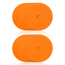 Płaskie znaczniki pola - okrągłe 15 cm - 12x pomarańczowy SMJ sport ZPO-O