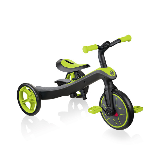 Rowerek 4w1 trójkołowy - biegowy - wózek Globber Explorer Trike / Lime Green 632-106-3