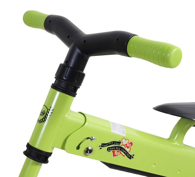 Składany rowerek biegowy TCV-T700 zielony dzieci 2+