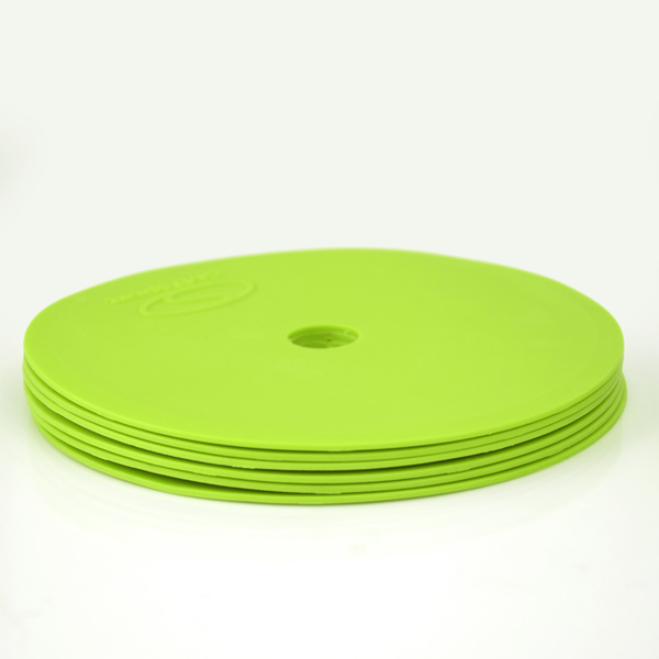 Płaskie znaczniki pola - okrągłe 15 cm - 12x zielony SMJ sport ZPO-G