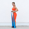 Taśma guma oporowa fitness MEDIUM niebieska 0.4 mm / SMJ sport EX040