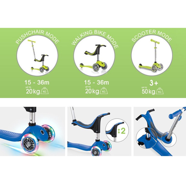 Hulajnoga jeździk rowerek Globber GO-UP sporty Lights 452-210-3 S