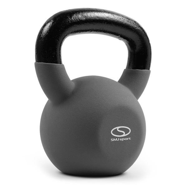 Odważnik ciężar hantel Kettlebell 16kg żeliwny z gumową powłoką