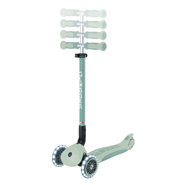 Hulajnoga trójkołowa z siedziskiem jeździk Globber GO•UP DELUXE LIGHTS ECOLOGIC 360 Pistachio (697-505)