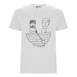 TETRYCY 'LOGO' t-shirt slim biały