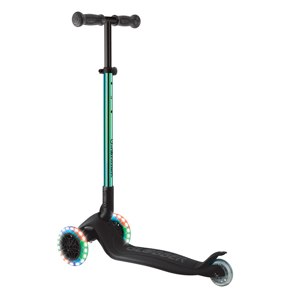 Hulajnoga trójkołowa Globber PRIMO FOLDABLE LIGHTS Neo Chrome (432-401-4)