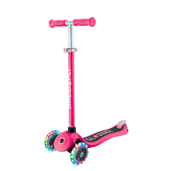 Hulajnoga trójkołowa Globber PRIMO LIGHTS Fuchsia (423-611-4)