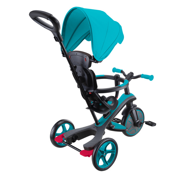 Rowerek 4w1 trójkołowy - biegowy - wózek Globber Explorer Trike / Teal 634-105
