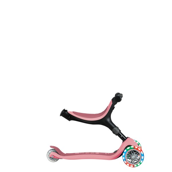 3w1 hulajnoga z siedziskiem jeździk Globber GO-UP Active Lights 360 / Pastel Pink 749-310