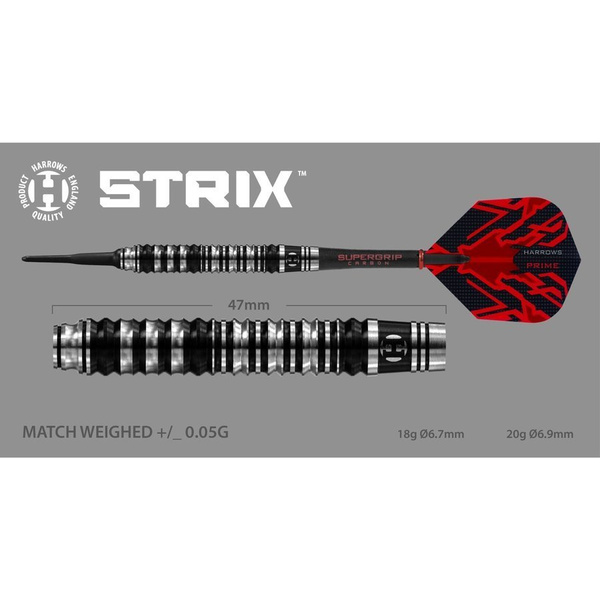 Rzutki Harrows Strix 90% Softip A