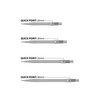 Końcówki stalowe ostre Harrows QUICK POINT - MICRO RIGDE silver