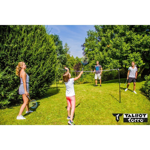 Zestaw do badmintona Talbot Torro FAMILY z siatką teleskopową