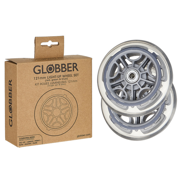 Świecące kółka do hulajnogi Globber 121mm 2szt. (538-002)