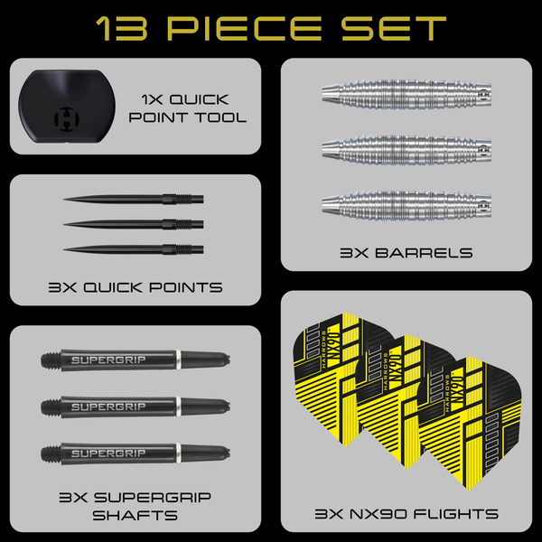 Rzutki Harrows NX-90 Bomb QP 90% steeltip