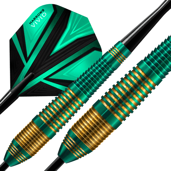 Rzutki Harrows Vivid Steeltip, green