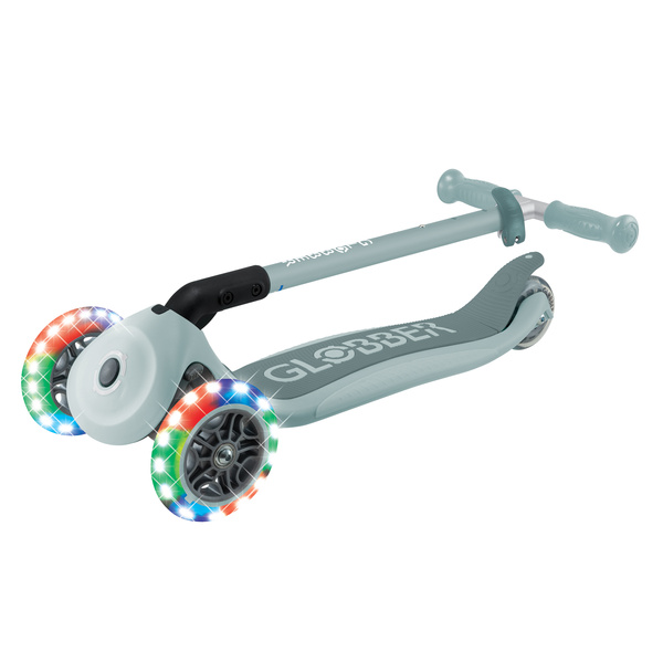 Hulajnoga trójkołowa Globber PRIMO FOLDABLE LIGHTS Sage (432-609-4)
