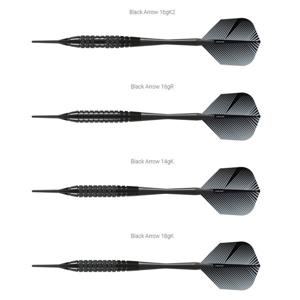 Rzutki Harrows BLACK ARROW Softip