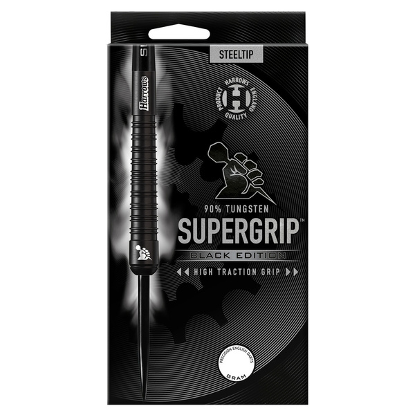 Rzutki Harrows Supergrip Black 90% steeltip