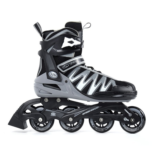 Rolki rekreacyjne SMJ sport PW-150N męskie szare 76 mm ABEC-5