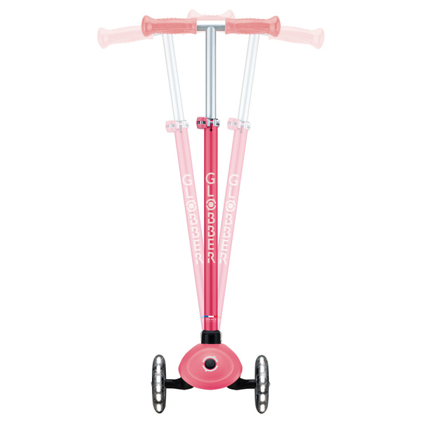 Hulajnoga trójkołowa Globber PRIMO PLUS GLOW LIGHTS - Coral Pink (443-110)