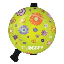 Dzwonek do hulajnogi Globber Bell / Lime Green - Flowers 533-106