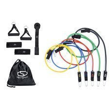 Zestaw 5 ekspanderów gumowych z akcesoriami opór 4,5–22,7 kg EX005