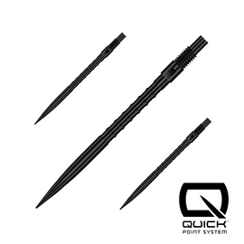 Końcówki stalowe ostre Harrows QUICK POINT - HM GRIP black