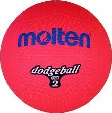 DB2-R Piłka gumowa Molten dodgeball size 2