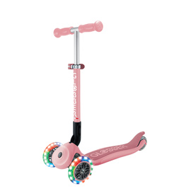 Hulajnoga trójkołowa Globber JUNIOR FOLDABLE LIGHTS Pastel Pink (437-311-3)