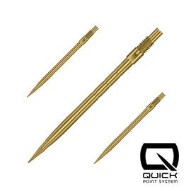 Końcówki stalowe ostre Harrows QUICK POINT - MICRO RIGDE gold