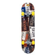 Deskorolka SMJ sport BS-Q3108FC License Plates 7-warstwowy deck PU 92A