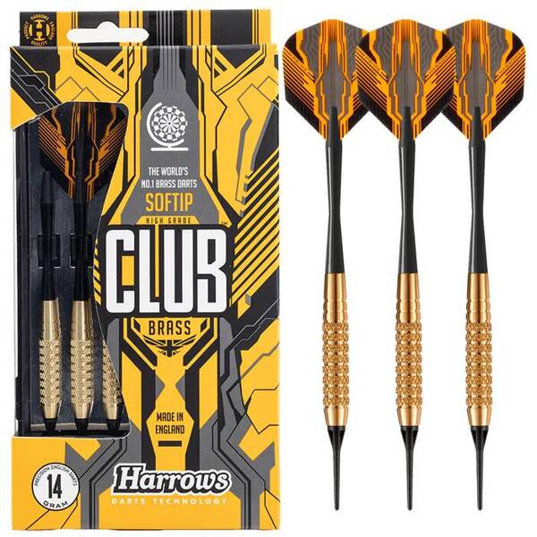 Rzutki Harrows CLUB BRASS Softip